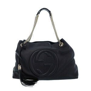Gucci Soho Chain Tote pebbled leather Shoulder Bag